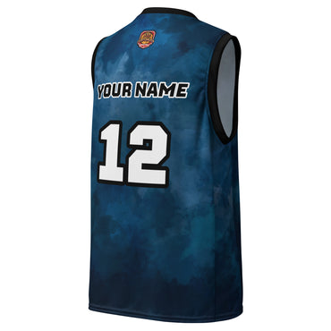 Personalized basketball jersey with custom name and number