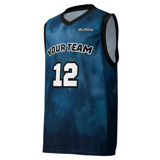 Personalized basketball jersey with custom name and number