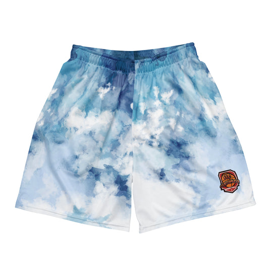 Customizable blue basketball shorts with breathable fit