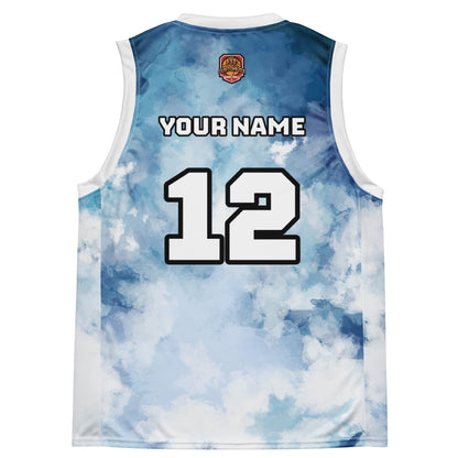 Personalized basketball jersey with custom name and number