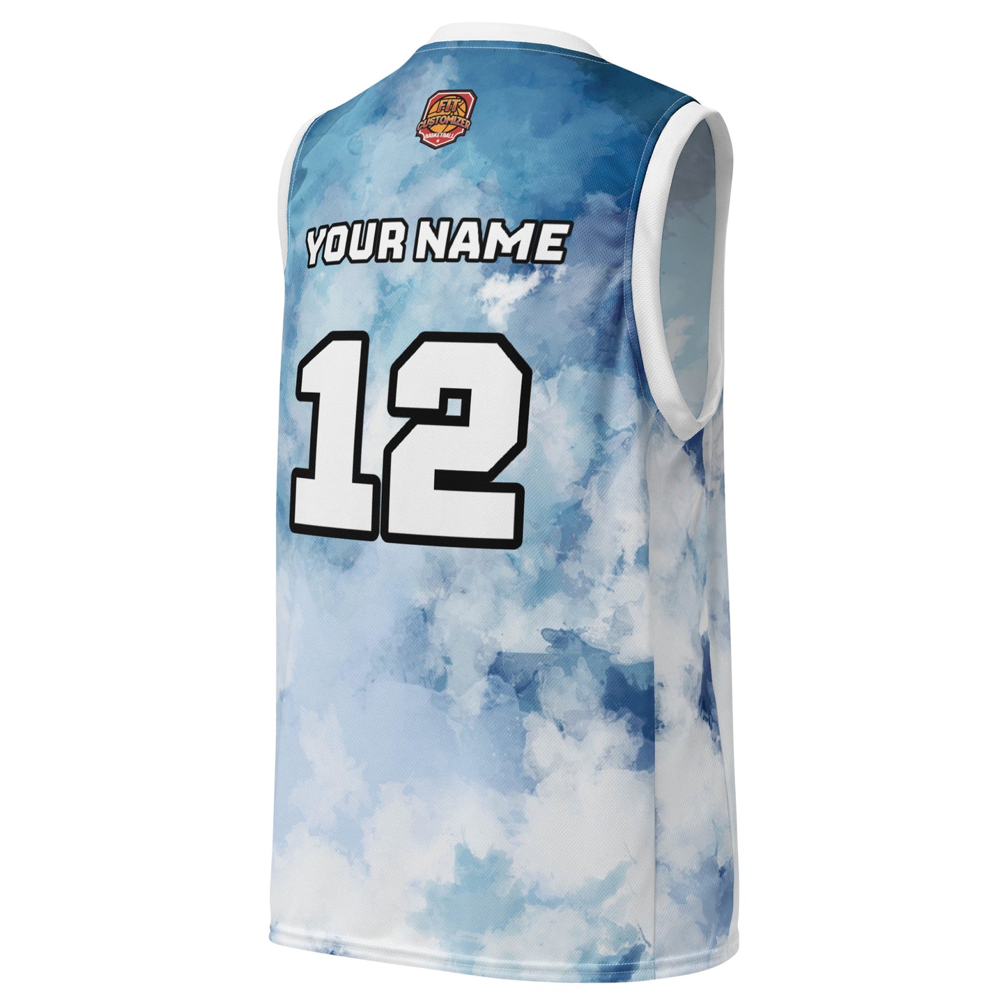 Personalized basketball jersey with custom name and number
