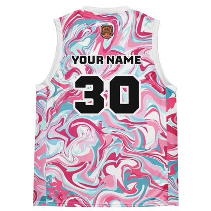 Personalized basketball jersey with custom name and number