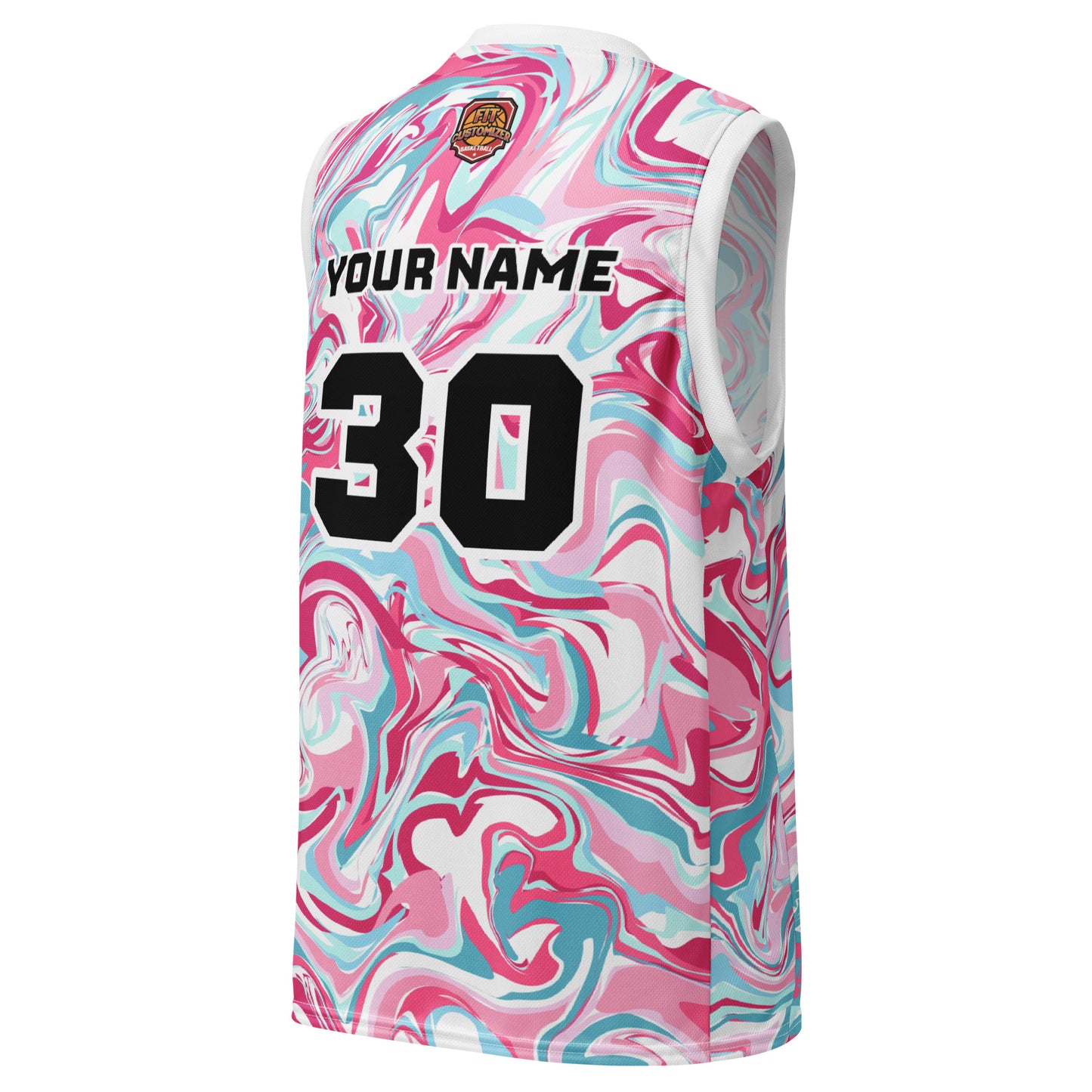 Personalized basketball jersey with custom name and number
