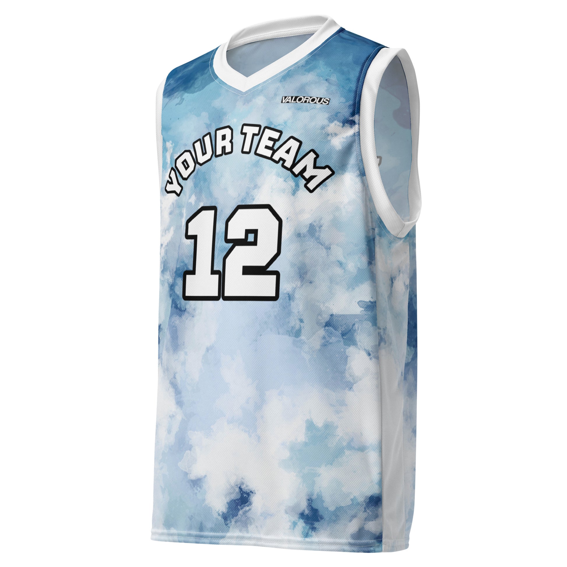 Personalized basketball jersey with custom name and number