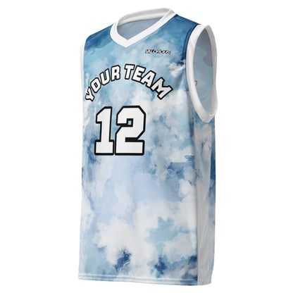 Personalized basketball jersey with custom name and number
