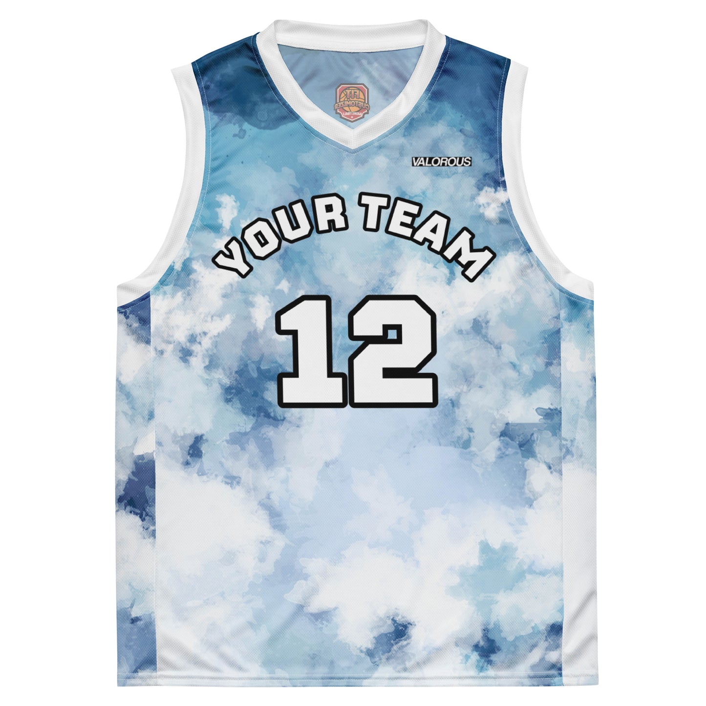 Personalized basketball jersey with custom name and number