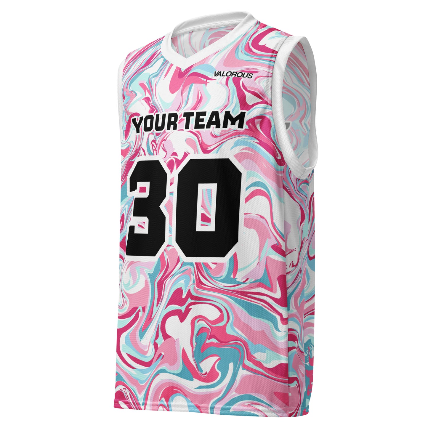 Personalized basketball jersey with custom name and number
