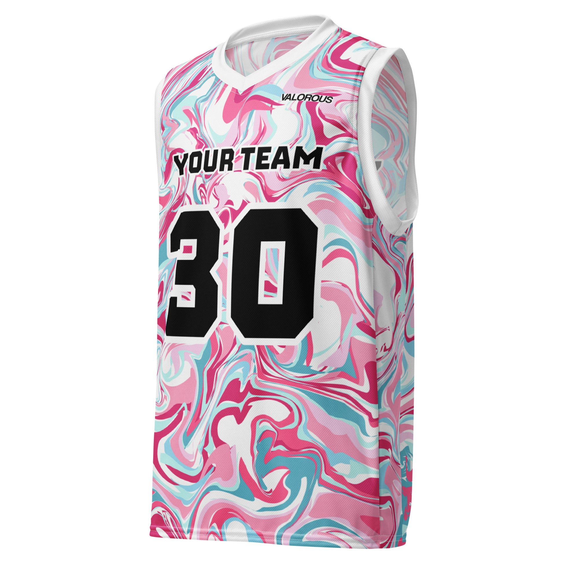 Personalized basketball jersey with custom name and number