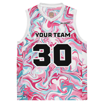 Personalized basketball jersey with custom name and number