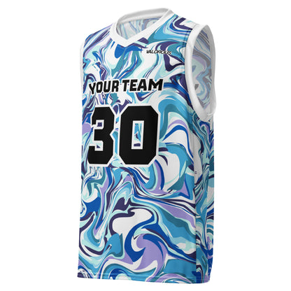 Personalized basketball jersey with custom name and number