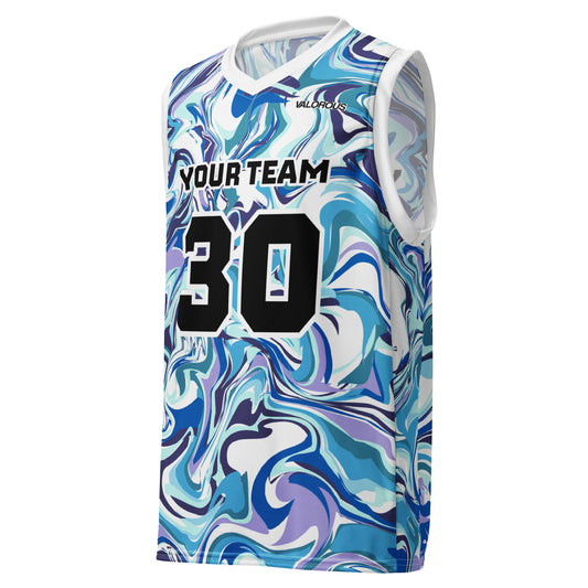 Personalized basketball jersey with custom name and number