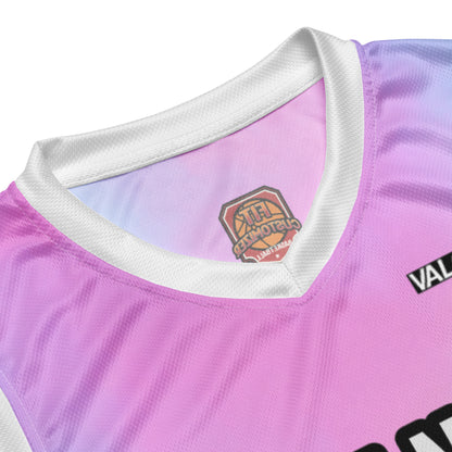 Personalized unisex basketball uniform in breathable mesh fabric