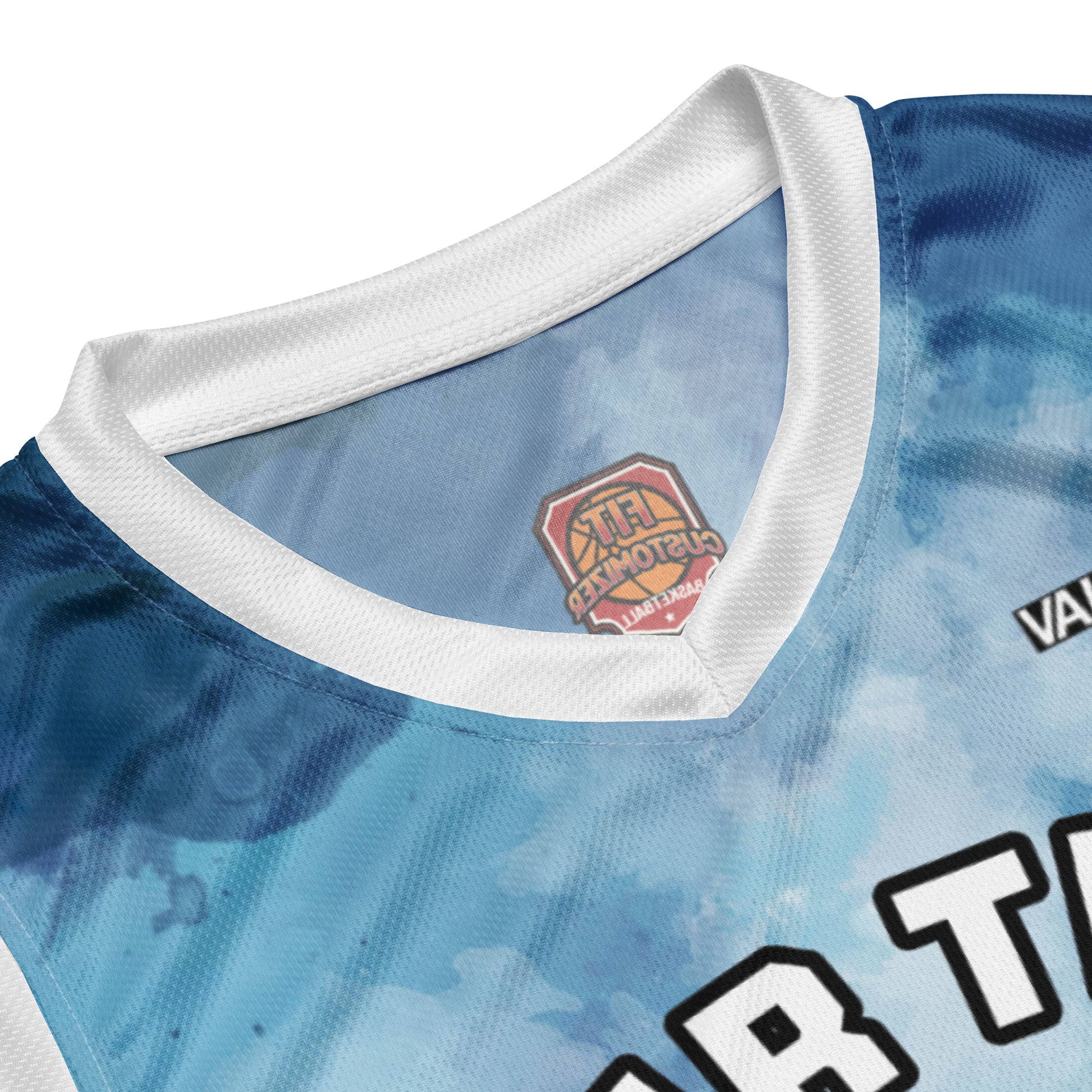 Personalized basketball jersey with custom name and number