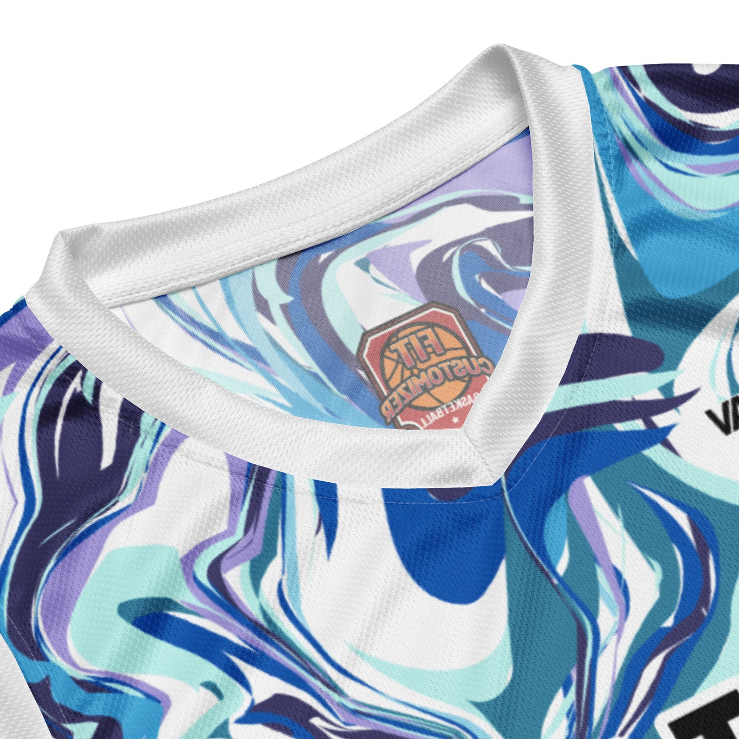 Personalized basketball jersey with custom name and number