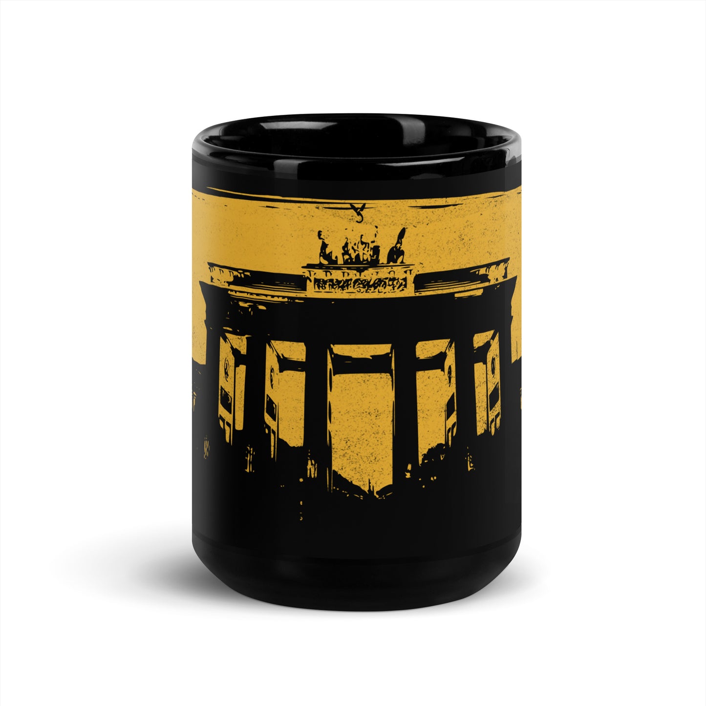 Close-up of Berlin glossy ceramic coffee cup