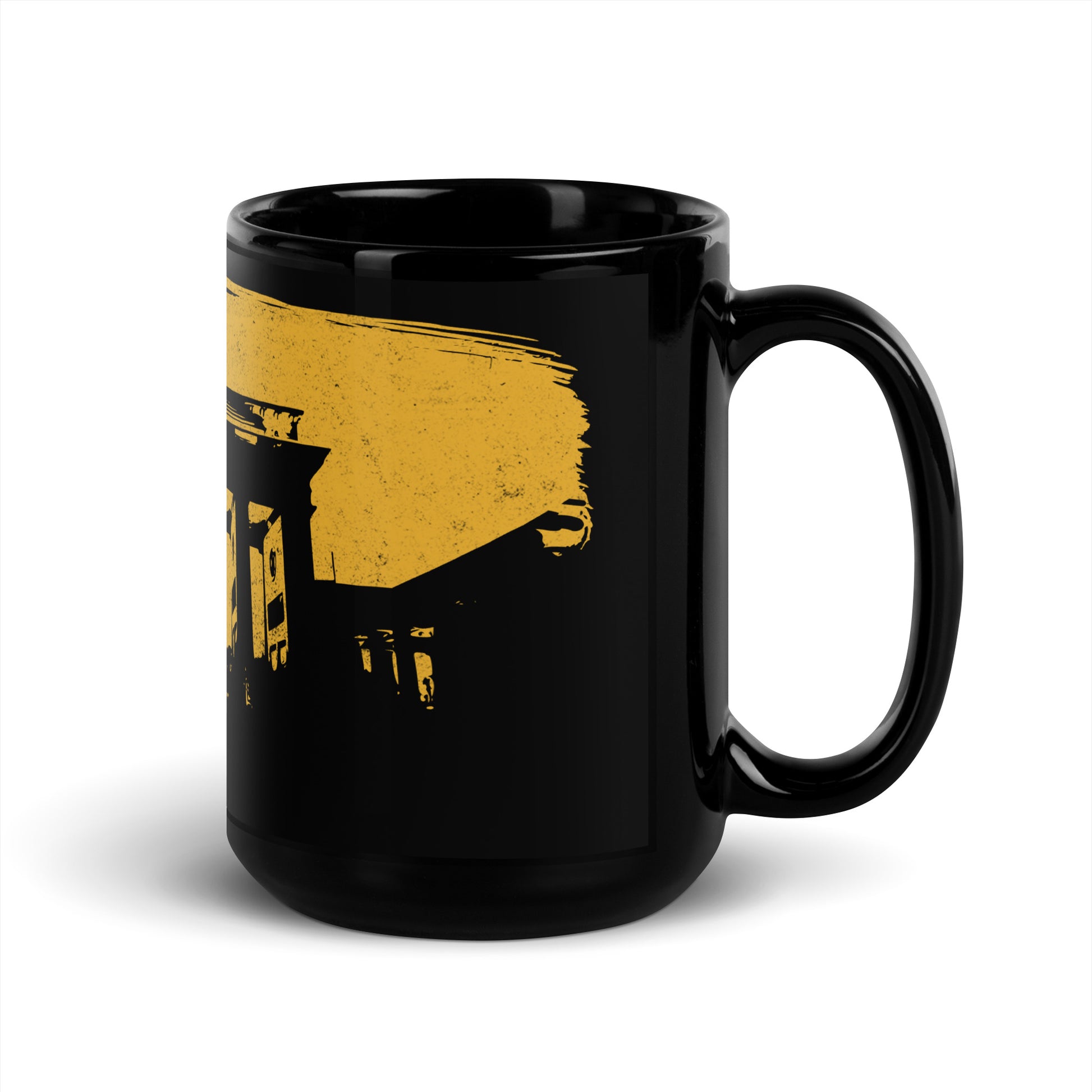 Berlin Black Glossy Mug