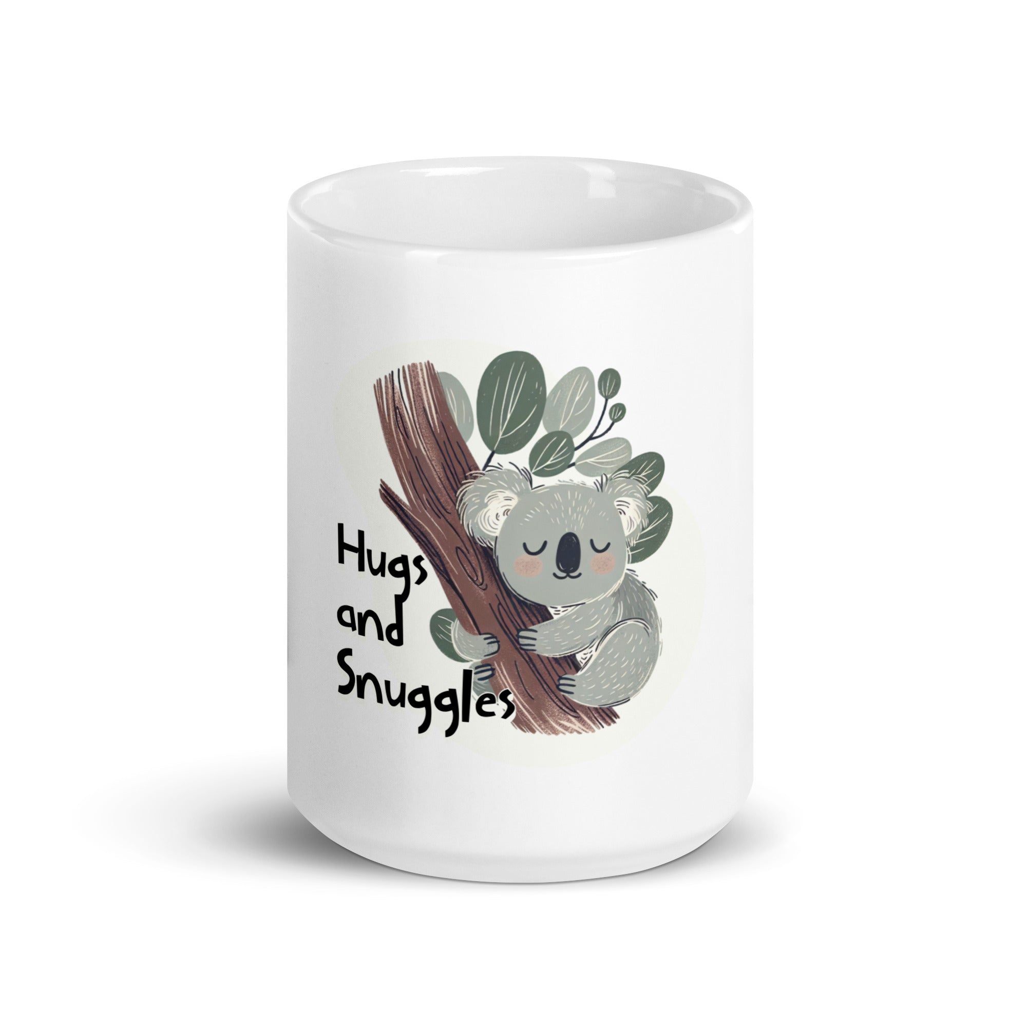 Glossy white ceramic mug with Australian artwork – Fitcustomizer Oy design